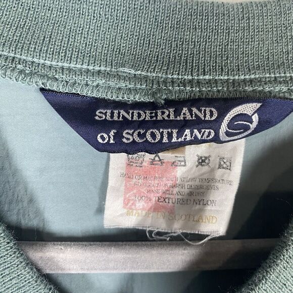 Vintage Sunderland of Scotland golf Pullover XL Men V Neck Pockets windbreaker - Picture 3 of 9
